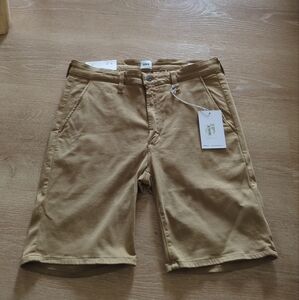 NWT (118$) EDWIN endurance mason short slim chino in Tan SZ 30 Classic